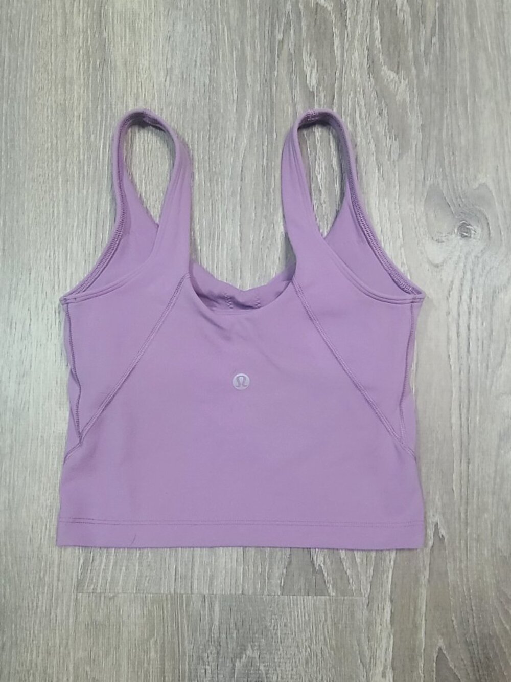 Lululemon Pink Lavender Align Tank Top Built In Shelf Bra Yoga Crop Size 0